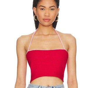 Pink & Red Crop Top, New with Tags